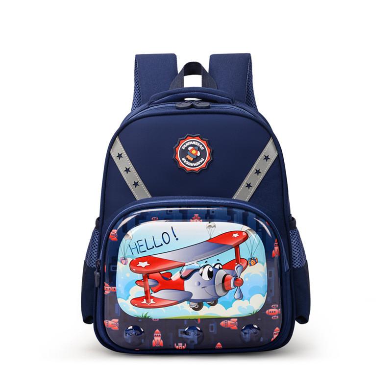 Versatile And Spacious Kids Cartoon Backpack With Adjustable Straps For School