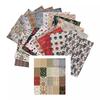 20Sheets Old Full-blown Flowers Pattern Material Paper Decorative DIY Craft Photo Albums Junk Journal Background Manual Papers