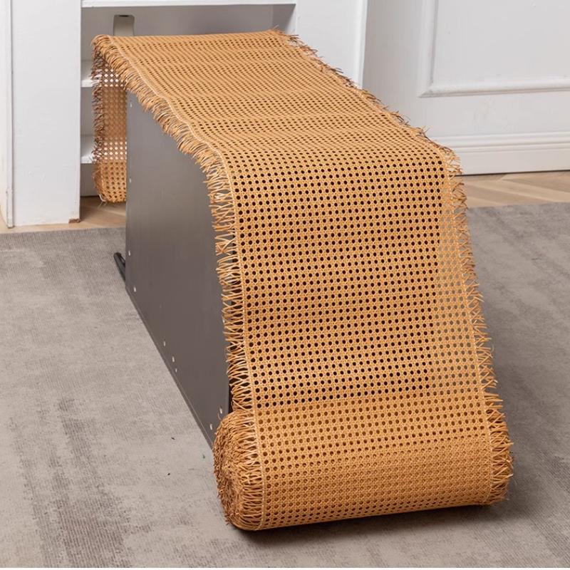 Rattanowy pleciony materiał Plastikowa siatka PE Sześciokątny Imitacja rattanu do drzwi szafki Dekor meble Narzędzia do naprawy Ręczne DIY