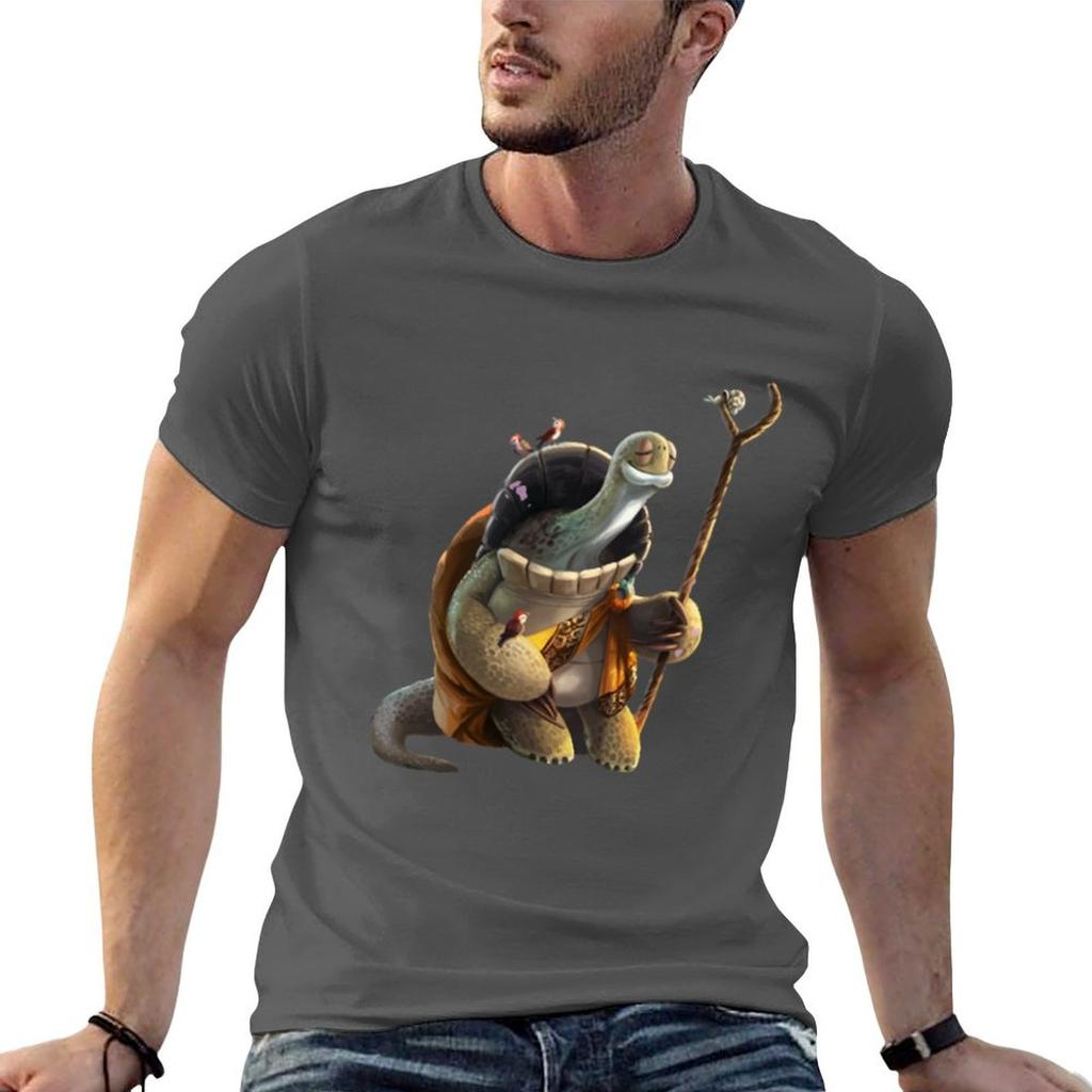 Master Oogway Meditating TShirt Casual Street Style Short Sleeve Tee