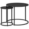 Coffee Table Set 2 Pcs 55 X 55 X 45 Cm Steel