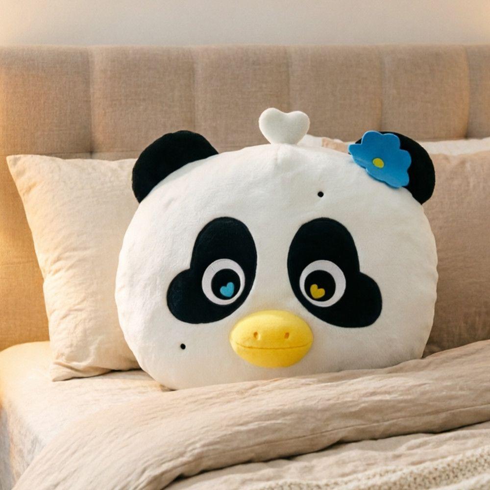 Lunar Panda Duck Plush Toy With Heart Flower Decor For Kids And Teens