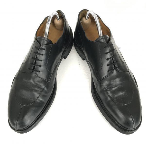 Bexley Leather U-Tip Goodyear 42 26.0-26.5 Black Dress Shoes Business(USED)