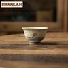 70ml Hand-painted Bamboo Shadow Teacup Japanese Tea Bowl Cute Cup Tea-tasting Smelling Cup Jianzhan Master Cups Tea Services
