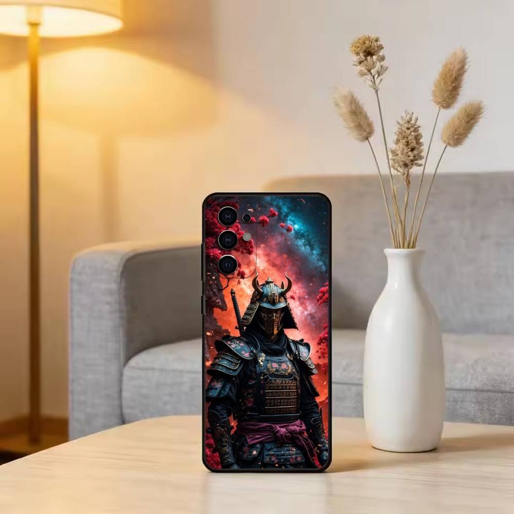 J-Japanese Bushido S-Samurai Phone Case For Samsung S25,S24,S21,S22,S23,S30,Ultra,S20,Plus,Fe,Soft Silicone Black Cover