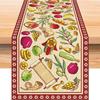 Shana Tova Linen Table Runners Jewish Holiday Table Decor Reusable Kitchen Dining Table Runners Rosh Hashanah Decorations