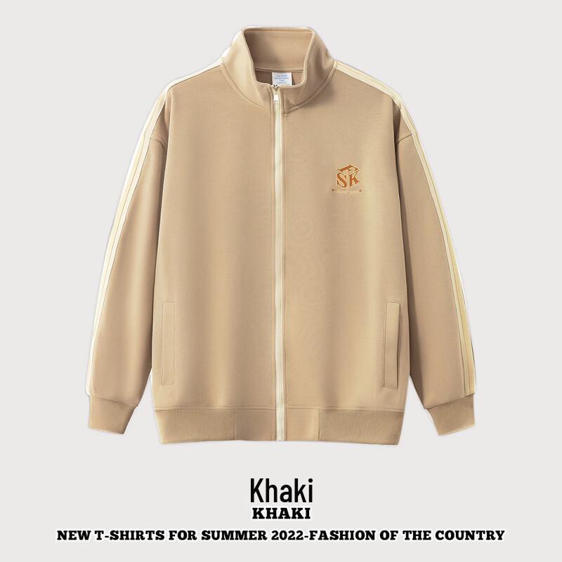 

Panlu 340g Customizable Full-Zip Striped Casual Jacket L