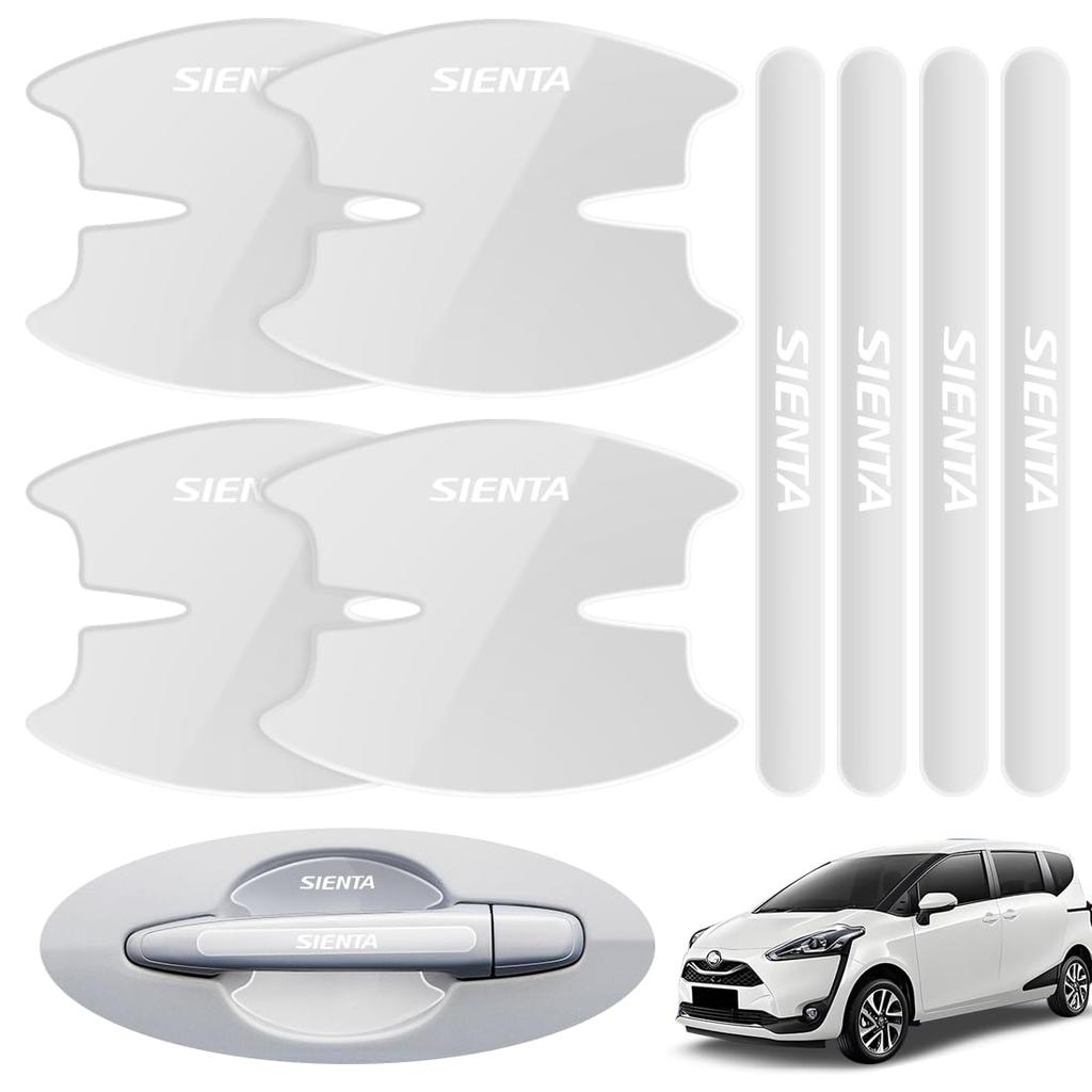 LUTU Door Handle Protector for the New Sienta Series and All Comfortable Paint Easy and Features a Dedicated Logo (10 Series/80 Up), Series,