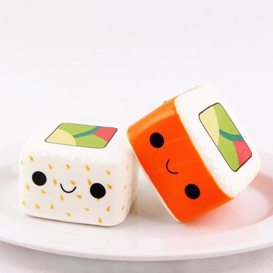 Squishy Cute Sushi Shape Phone Straps Stress Relief Slow Rising Squeeze Toys