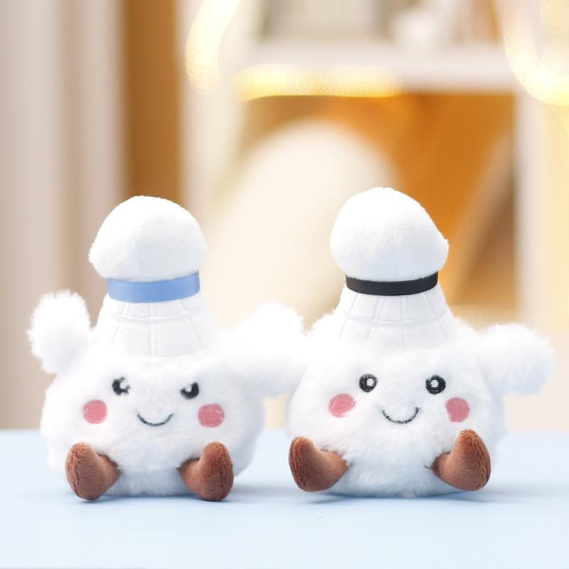 Featherball Plush Unique Doll Animal Keychain Girls Stylish Handbag Decoration