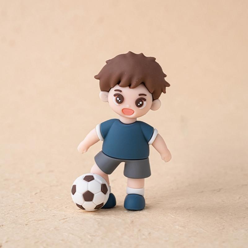 Sichere Ungiftige PVC Acryl Fußball Kuchenaufsätze Für Kinderpartys Einfache Reinigung Oberflächen Perfekt Für Jungengeburtstage