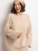 Autumn/Winter 2026 Women's Cashmere One-Shoulder Loose Pullover Sweater