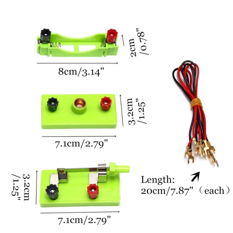 Hands-on Ability Basic Circuit Electric Circuit Experiment Electricity Learning Kit Montessori Learning Experiment Set toys