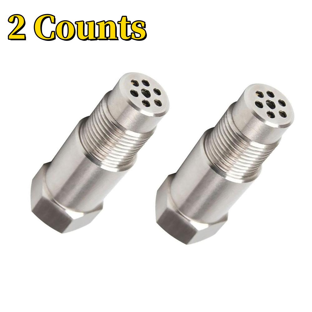 O2 Sensor Adapter, Oxygen Sensor Filter Adapter, M18x1.5 Exhaust Gas Sensor Adapter, Stainless Steel O2 Sensor Connector 2PCS