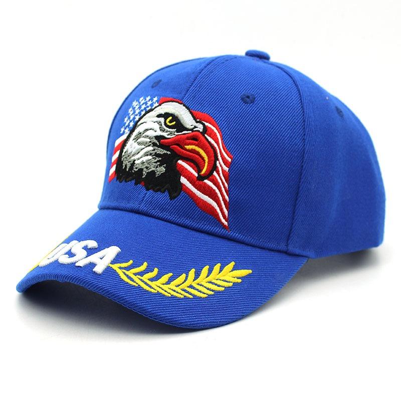 Hot Sale Unisex Baseball Cap 3D USA Eagle Embroidery Cap Men And Women Outdoor Sports Hats