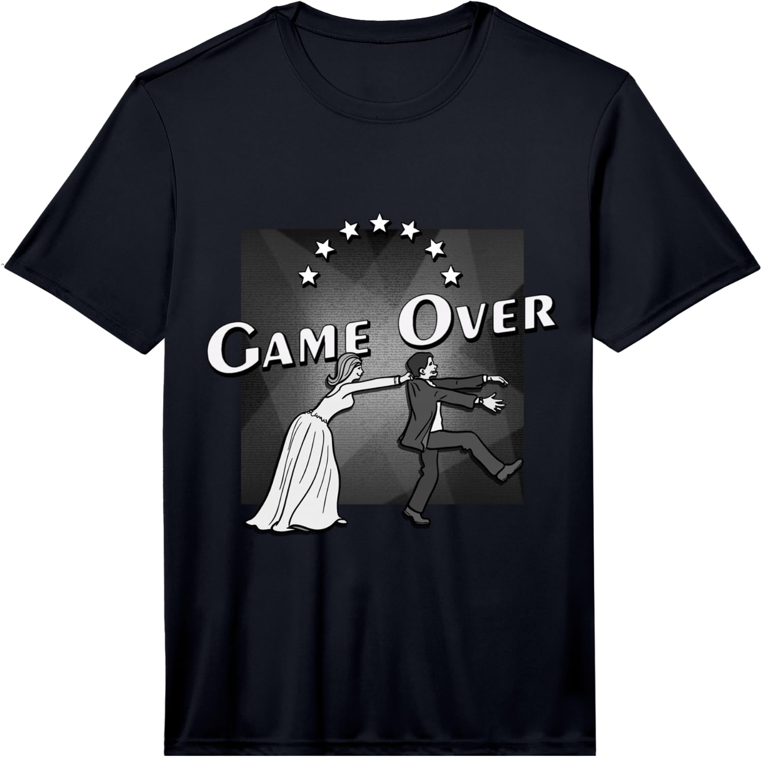 Game Over: Wedding. Funny Wedding Gift Performance Unisex T-Shirt S
