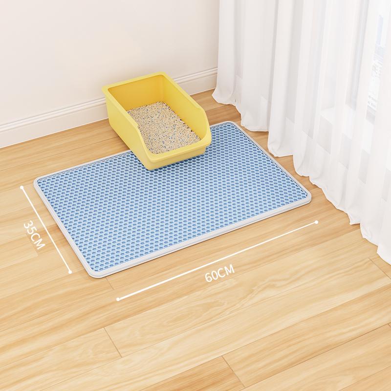 Cat Litter Mat: Anti-Tracking, Anti-Splash, Double Layer, Leak-Control Mat for Cats
