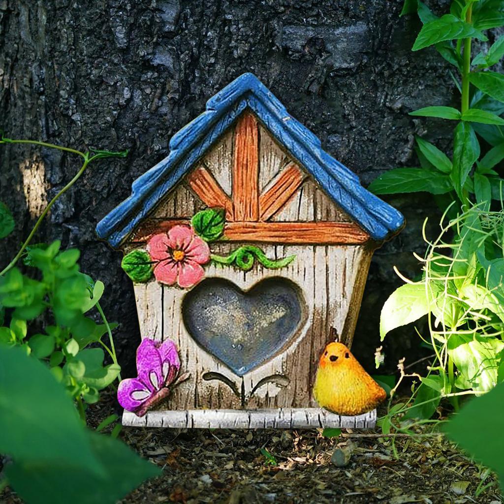Bezauberndes Feengarten-Accessoire Zarte hölzerne Feentür Geeignet zum Dekorieren von Bäumen und Sträuchern