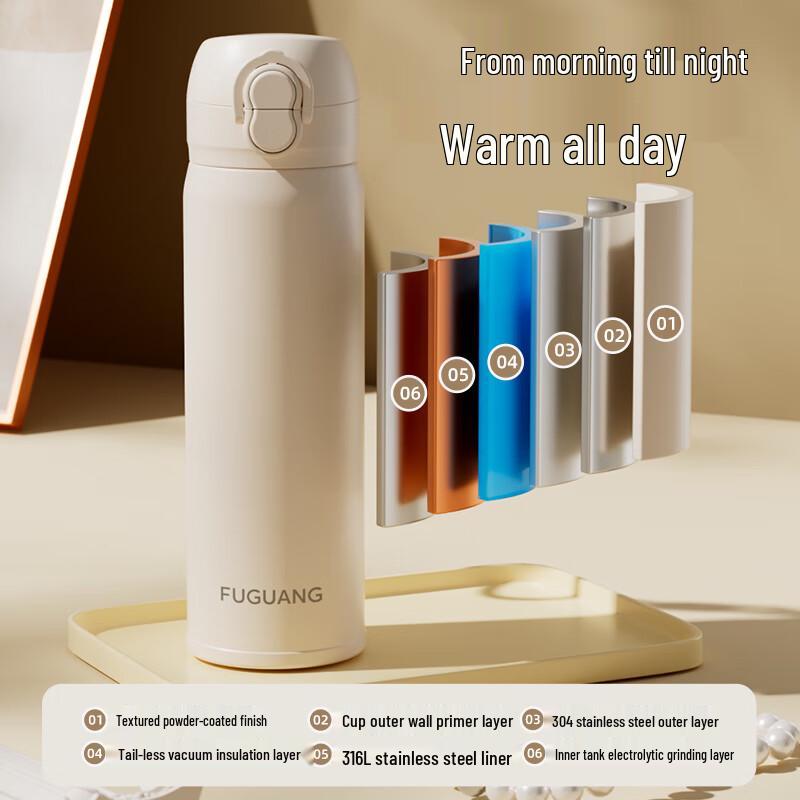 Fuguang 316L Stainless Steel Insulated Dual-Drink Bottle