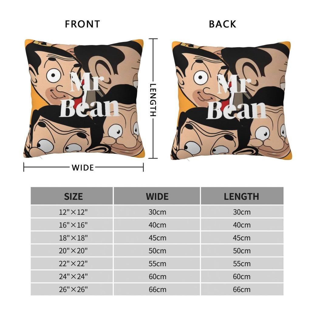 Cartoon Mr. Bean Rowan Atkinson Komiker Kissenbezug Vintage Kissenbezug Für Heimdekoration Kissenbezug Weiche Kissenbezüge Geschenk
