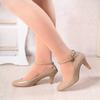 Brand Children Girls High Heel Shoes Fashion Heeled Shoes Woman Pumps Ankle Strap High Heels Party Office Wedding Shoes Female43