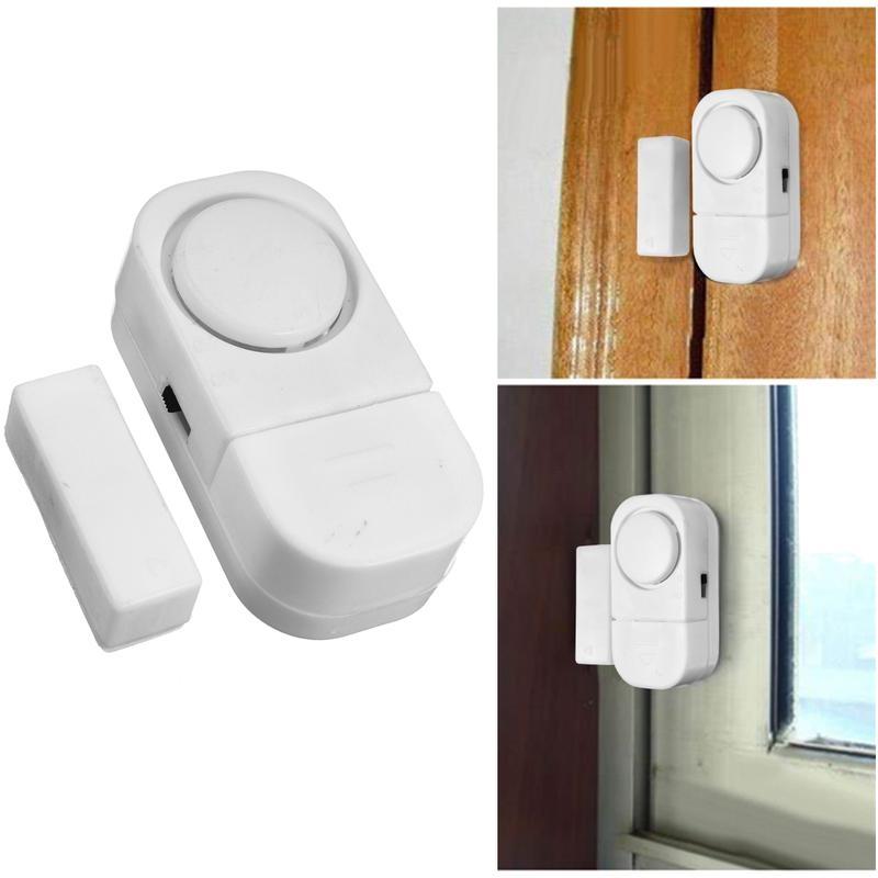 Magnetic Sensors Independent Wireless Home Window Door Entry Burglar Security Alarm System.