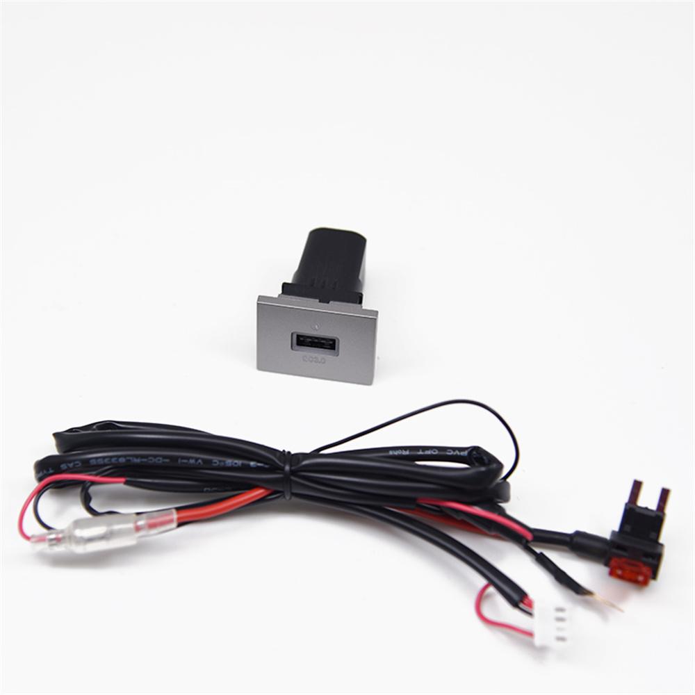 USB-A QC3.0 Port Car Fast Charger Socket Panel Mount For Ford Focus MK2 2005-09