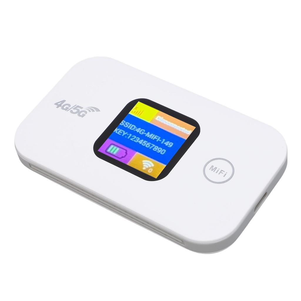 4G Mobile Hotspot Portable LED Display 300Mbps SIM Slot Connect Up to 10 Devices Portable WiFi Hotspot for Travel