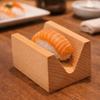 V-förmiges Holz-Sushi-Rack Stabiler Sushi-Halter Essens-Servierständer Taco-Platte Heimveranstaltungen