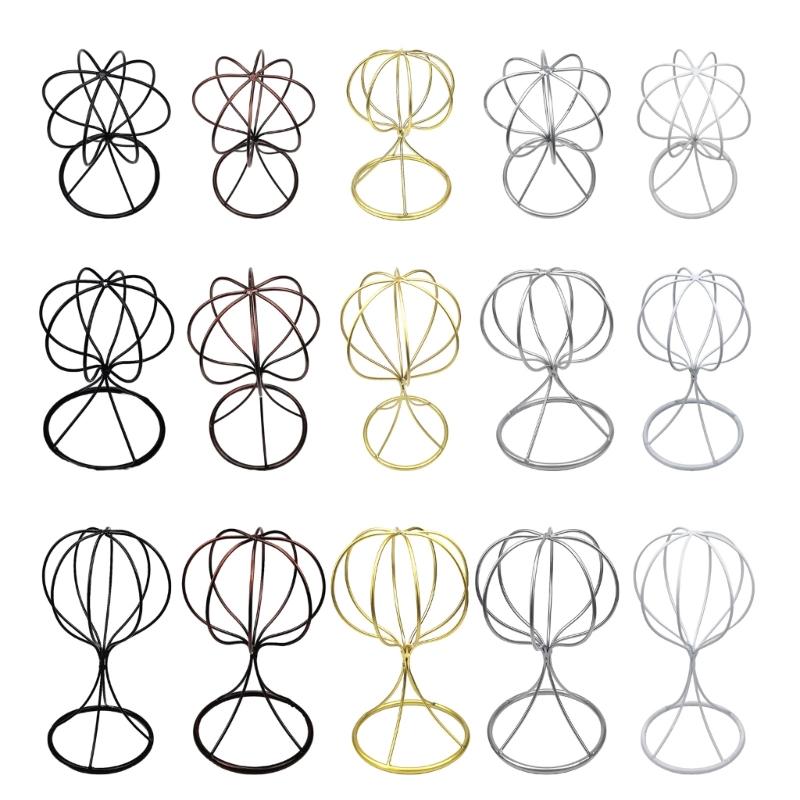 Iron Hat And Wig Display Stand Featuring Modern Designs and Easy Maintenance Home Organization Storage Solution