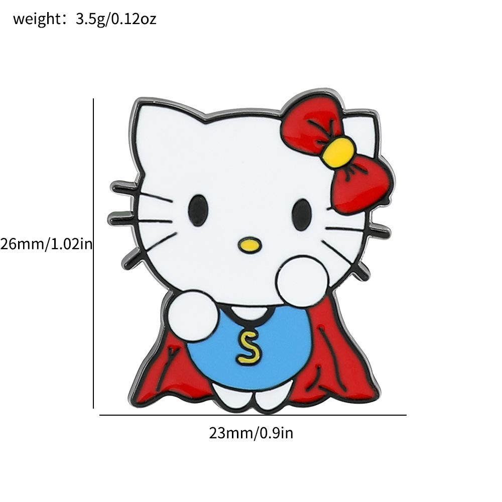 Cute Creative Personality Sanrio Brooch Pirate Pudding Dog Ragdoll Jade Cinnamon Dog Kulomi Badge