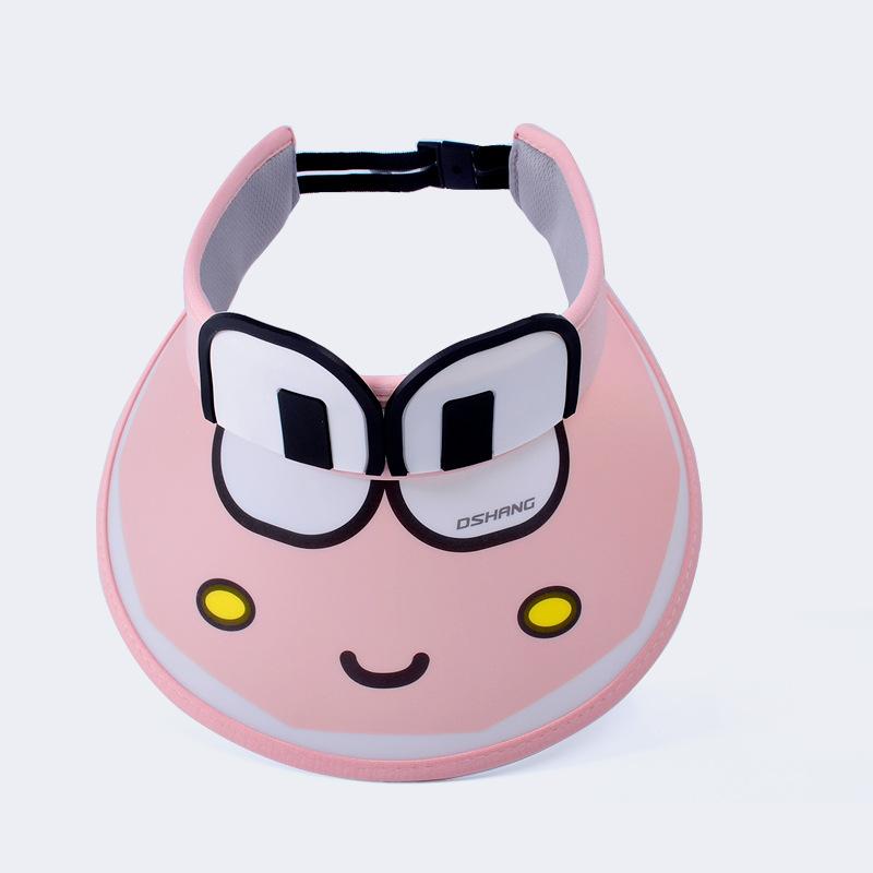 1101 Summer Children's Hats with Fans, Boys and Girls Sunscreen Visor, Cartoon Cute Big Brim Empty Top Hat