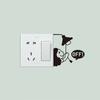 Creative Small Light Bulbs Bedroom Living Room Entrance Switch Stickers Home Beautification and Decoration Wall Stickers