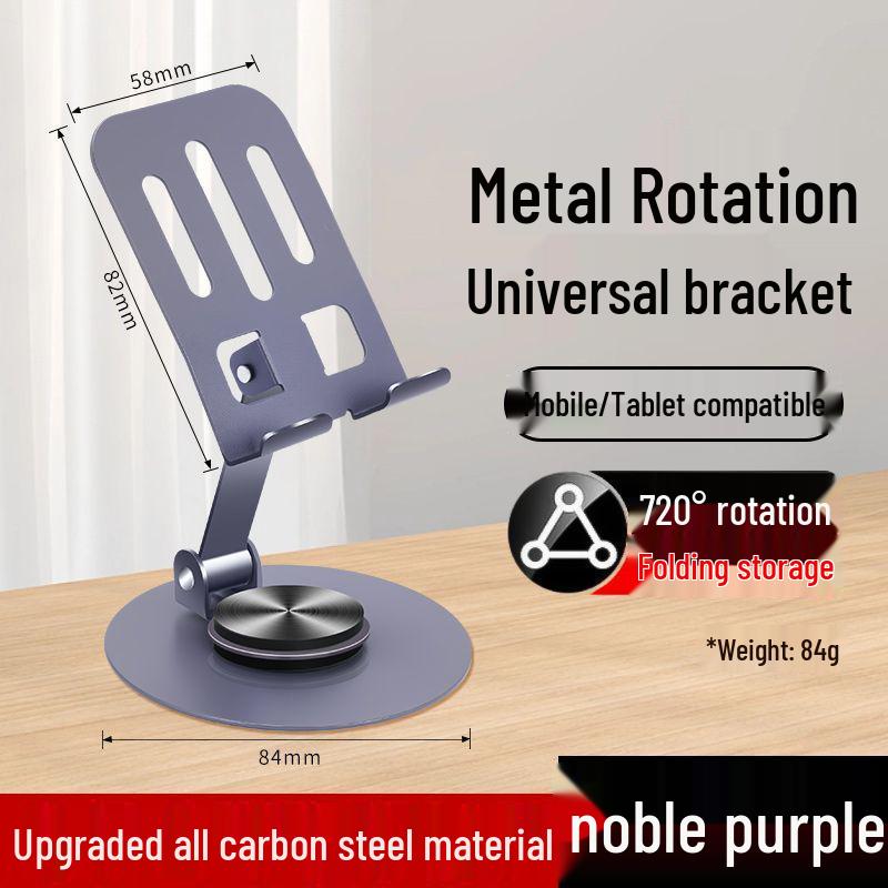 S9V Metal 360° Rotating Phone & Tablet Stand for Live Streaming & Dramas