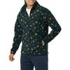 Mens Fleece Zip-Up Hoodless Jacket Cartoon Print Regular Fit Teens Casual Wear