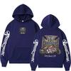 Felpa con Cappuccio Grafica Logo West Coast Chopper Maschile Vintage Streetwear Uomo Donna Manica Lunga Oversize Felpa con Cappuccio Gotica da Uomo