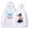 Inosuke Hashibira Inosuke Trykket Hettegenser Høstfleece Dame Herre Harajuku Anime Hettegenser Fleece Løse Casual Hettegensere