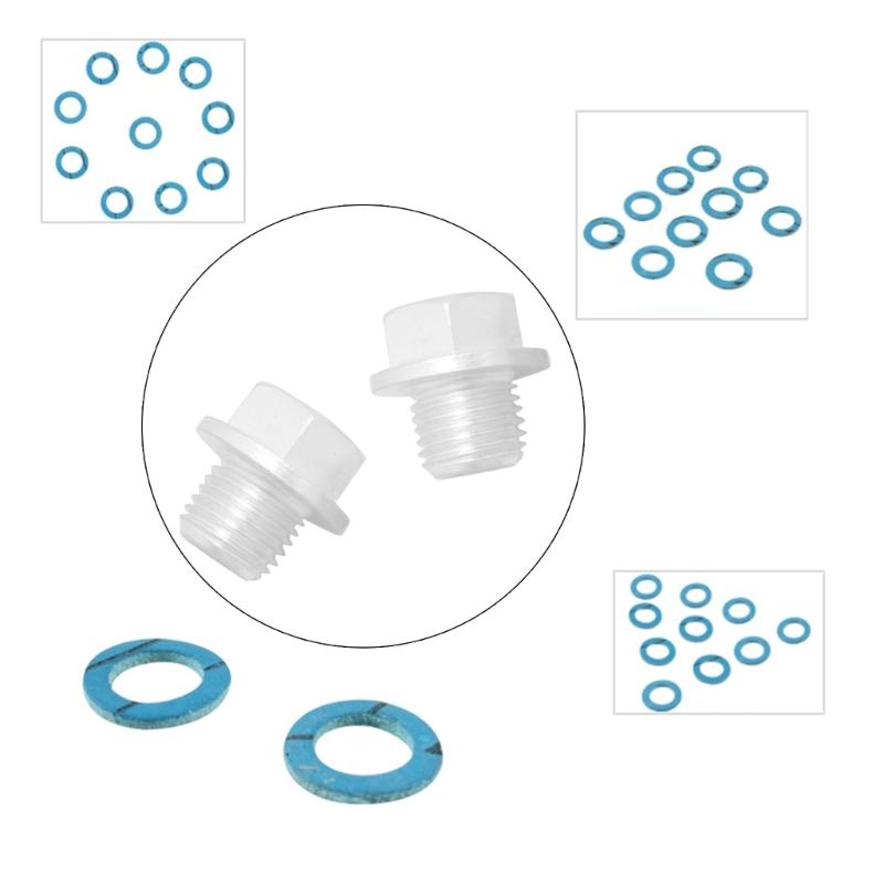 12Pcs Drain Screw Gasket Marine Lower Unit Seal 12-19183K02 18-2244 Compatible for Mercury-Marine 12-19183-3 12-19183Q02