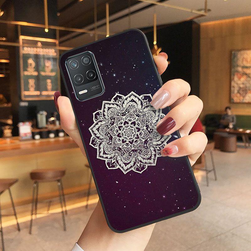 Puzdro Mandala Palace Flowers Kryt na telefón Pre oppo Realme 8Pro 6PRO 6i 7pro 9i 9pro C11 C21Y C21 C25Y C25S C3 Q3S XT Puzdrá coque
