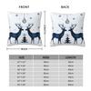 Chrismas Snowflake Letter Print Pillow Case Cushion Cover Polyester Graphic Pillow Cover Pillowcases Office Car Home Decorative