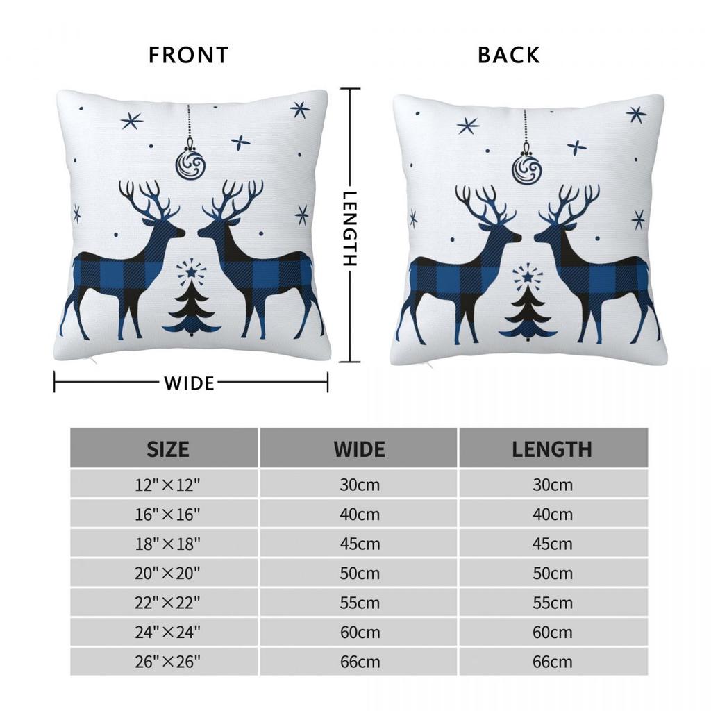 Chrismas Snowflake Letter Print Pillow Case Cushion Cover Polyester Graphic Pillow Cover Pillowcases Office Car Home Decorative