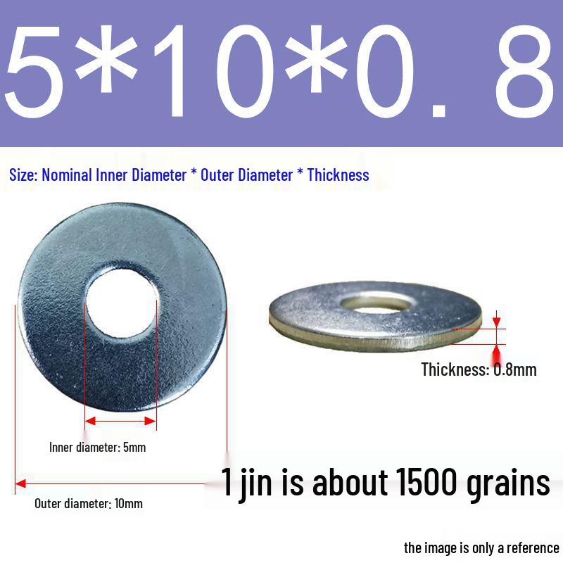 Galvanized Oversized Metal Washers M3-M60