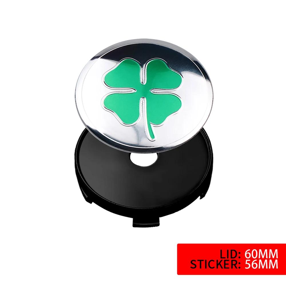 Car Sticker For Alfa Romeo 159 147 4Pcs Car Wheel Center Hub Caps Stickers Emblem Decal Decorate For Alfa Romeo Giulia Stelvio M WZACF1