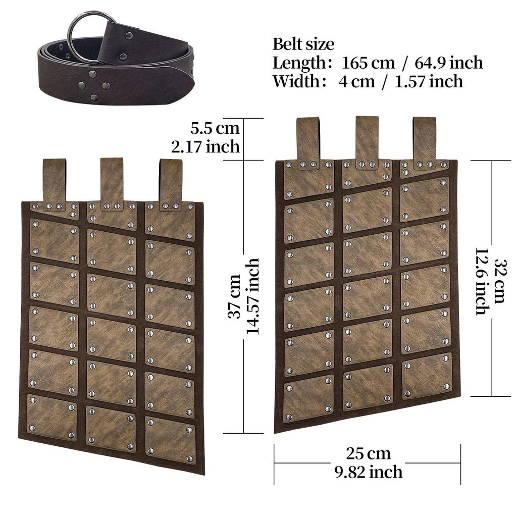 Nordic Viking Embossed Leather Scale Armor Cosplay Prop