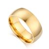 Women's Simple Titanium Steel Ring: 2mm, 4mm, 6mm Plain Band, Round Arc, Japanese & Korean Style, Couple Jewelry