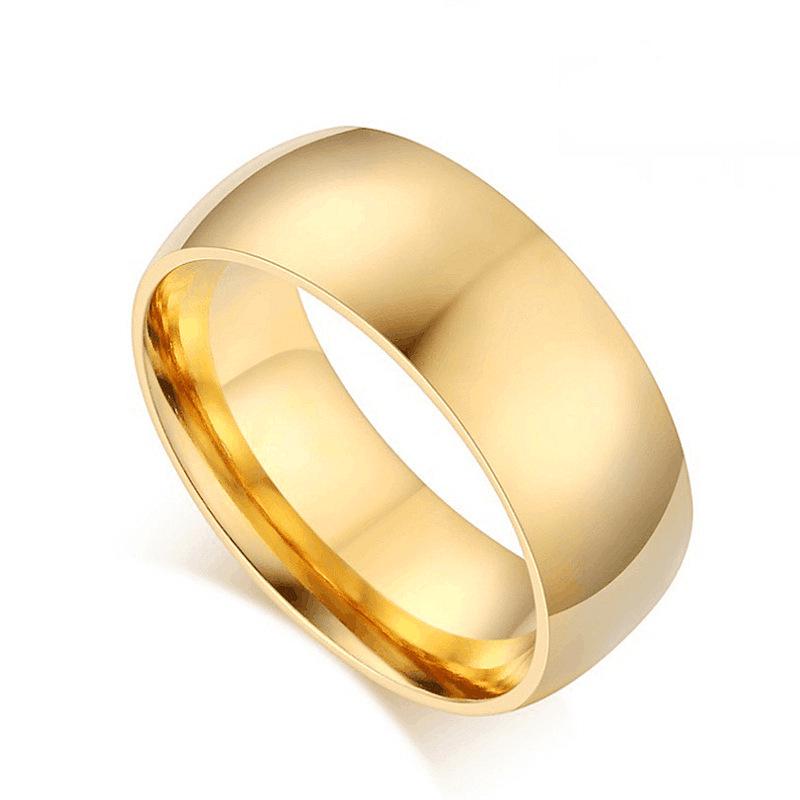Women's Simple Titanium Steel Ring: 2mm, 4mm, 6mm Plain Band, Round Arc, Japanese & Korean Style, Couple Jewelry