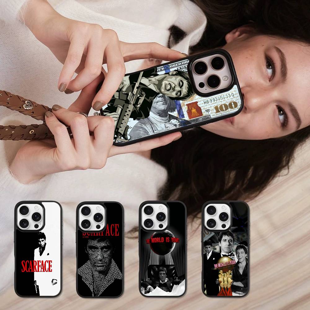 S-Scarface Movies Phone Case Hard Plastic Phone Case For Iphone 17 Air 16 15 14 13 12 11 Pro Max PC TPU