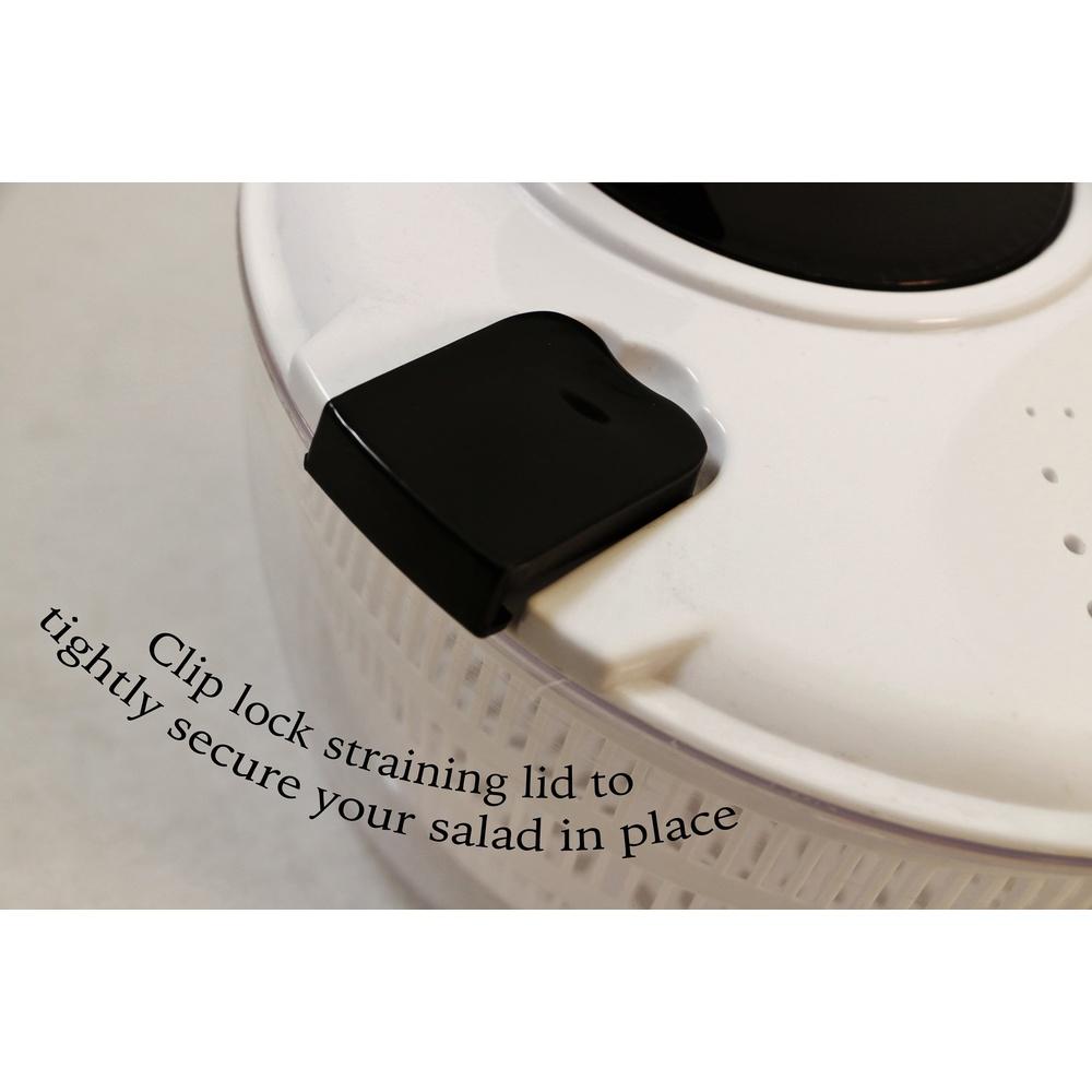 Salad Spiinner with Locking and Straining Lid 4.5 Qt