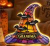 Gothic Halloween Night Light Witch Hat Shaped Decorative Lamp for Holiday Decor