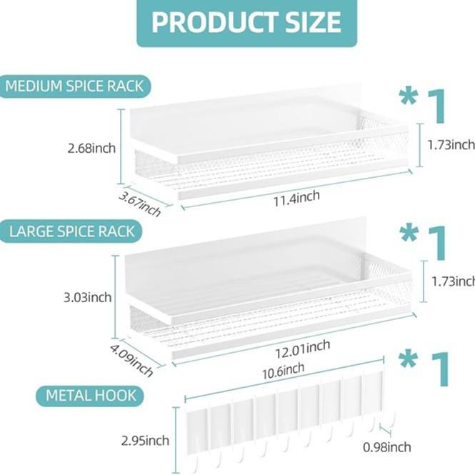 Non-punching Magnetic Refrigerator Rack Side Storage Kitchen Seasoning Multifunctional Side Seasoning Hanger